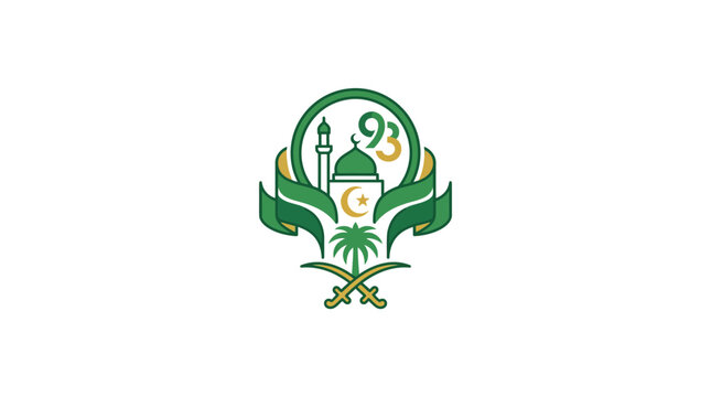 93rd Saudi National Day Celebration Logo Design