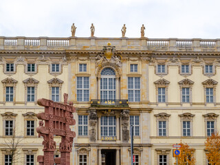 Fototapeta premium Berlin Palace Facade with Indian Torana Sculpture, Germany