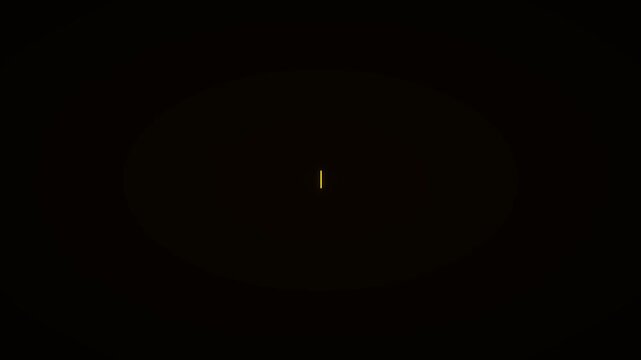 Gold Neon Blinking Pipe Cursor Blank Minimal Animation Black Background 4K