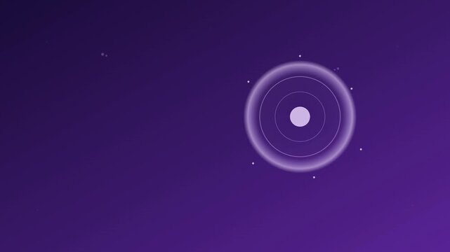 Violet Protective Shell Layers Breathing Motion 8 Seconds Full HD Seamless Loop Video
