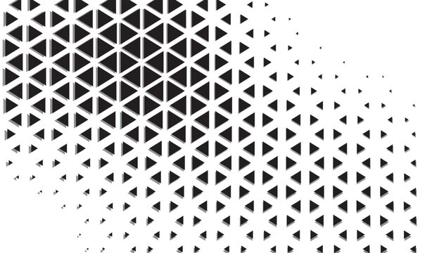 abstract geometric triangle halftone pattern background vector