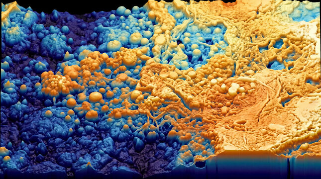 Atomic Force Microscopy AFM Scientific Visualization Of Solid Electrolyte Interphase SEI Layer Battery Technology Research