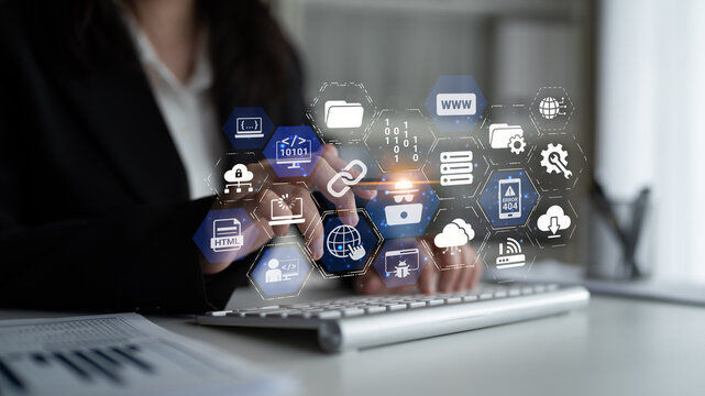Software development with coding overlays, programming languages, developer tools, mobile app creation, and advanced programming for digital product development and software solutions. Entice