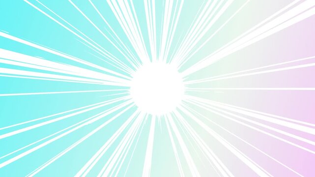 Colorful Radial Speed Lines Burst 4K