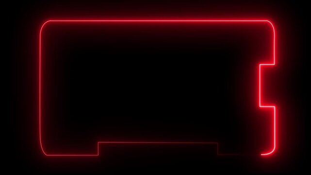 HUD Frame Digital Technology Sci, fi Frame Interface. hud template. Frame HUD element. Futuristic viewfinder of future. interface data display screen 4k animation