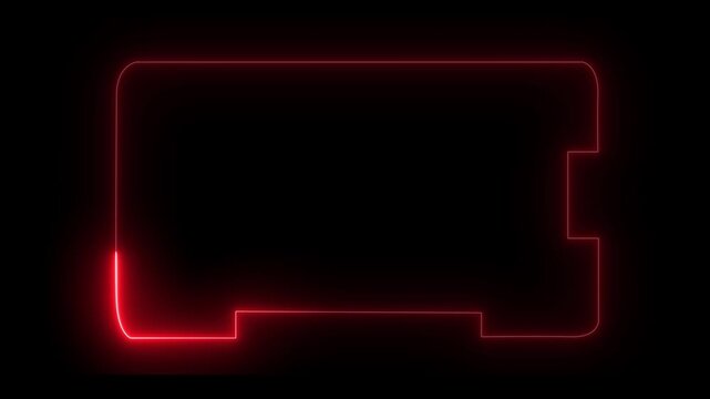HUD Frame Digital Technology Sci, fi Frame Interface. hud template. Frame HUD element. Futuristic viewfinder of future. interface data display screen 4k animation