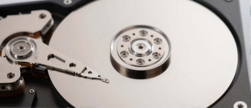 Hard Disk Drive Internals Closeup