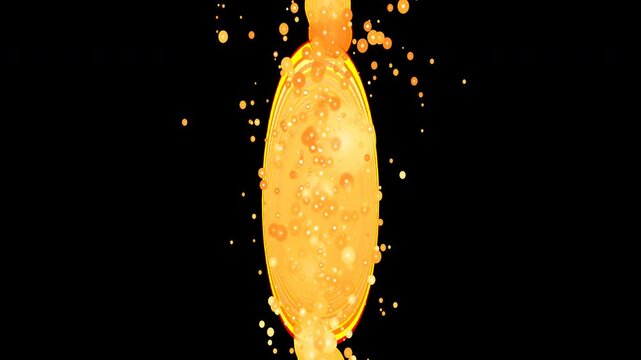 Magical Golden Sparks Vortex Fire Effect - Alpha Channel