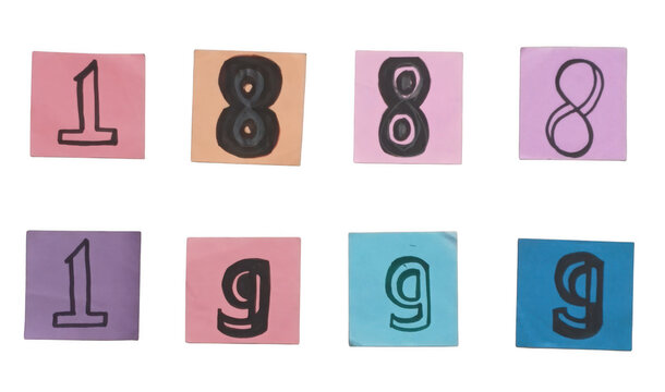 Colorful alphabet letters a to z in block style