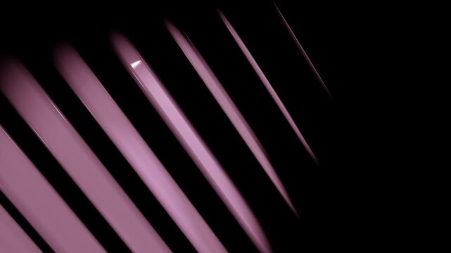 Abstract purple light beams shining diagonally against black minimalist background with futuristic synthwave aesthetic