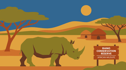 Rhino Conservation Reserve African Wildlife © Bima