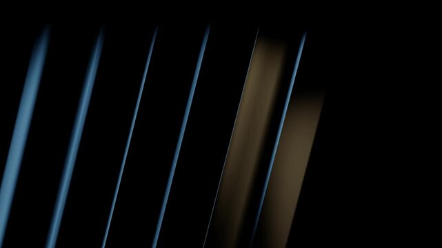 Glossy metallic spiral screw thread rotating with high contrast reflections in macro studio void featuring futuristic blue and amber cinematic lighting