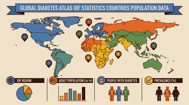 Global Diabetes Atlas IDF Statistics Countries Population Data