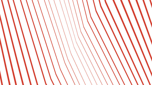 Red lines on white background geometric pattern design element