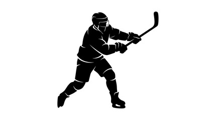 Obraz premium Baseball Player Batting Silhouette Against White Background in Dynamic Motion
