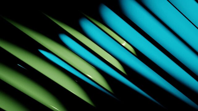 Abstract Blue Neon Beams Glowing In Linear Motion Across Dark Digital Space Futuristic Cinematic Style