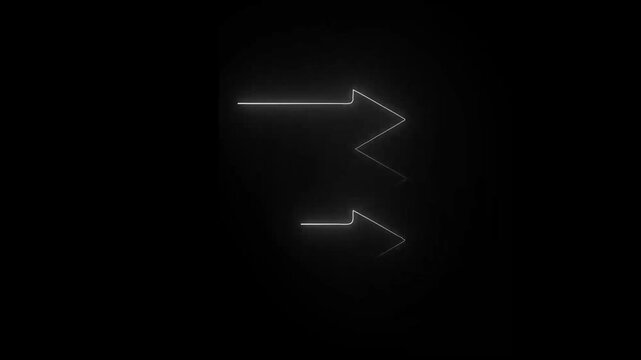 Seamless loop abstract background with colorful neon triangles