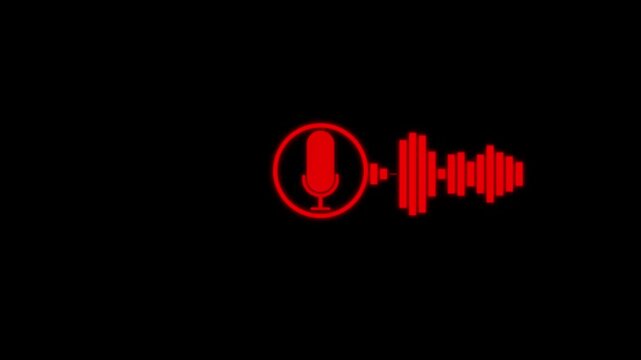 Podcast. Badge, icon stamp logo Motion graphics Music Broadcast Graphic,