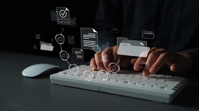Document management system for secure file storage, organized access, and efficient digital workflow including verification, upload, analytics, and approval process Marrow