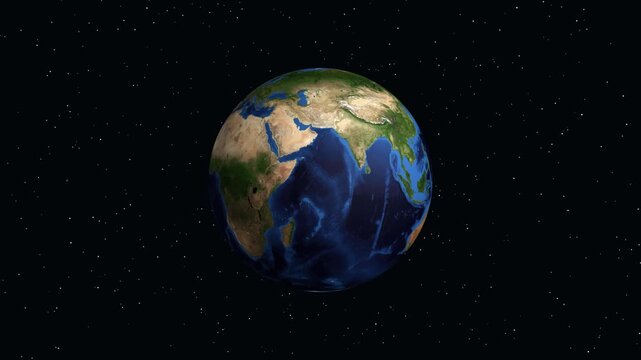 Animated Globe Zooming Into Dothan Alabama North America with Data Overlay