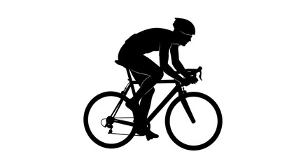 Fototapeta premium Cycling, bicycle, bike, rider, silhouette, vector icon, sports, fitness, transportation Vector