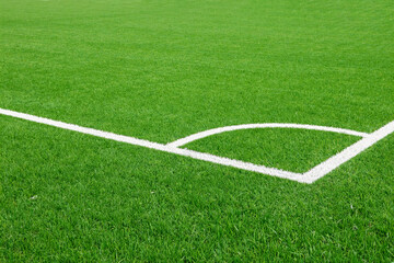 Obraz premium Fresh green turf stretches wide, vibrant and crisp.