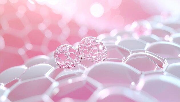 肌のキメを整える美容液導入イメージ 保湿成分が角層へ浸透するスキンケア広告ビジュアル ジェネレーティブAI