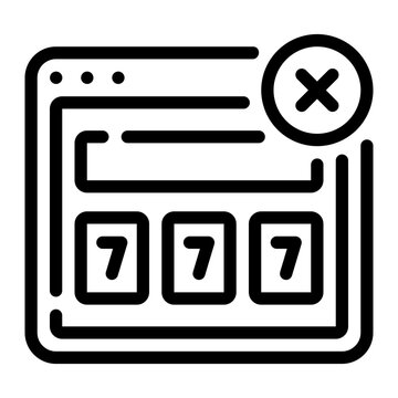 slot line icon