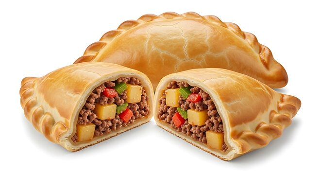 Delicious golden brown stuffed flatbread sandwiches.