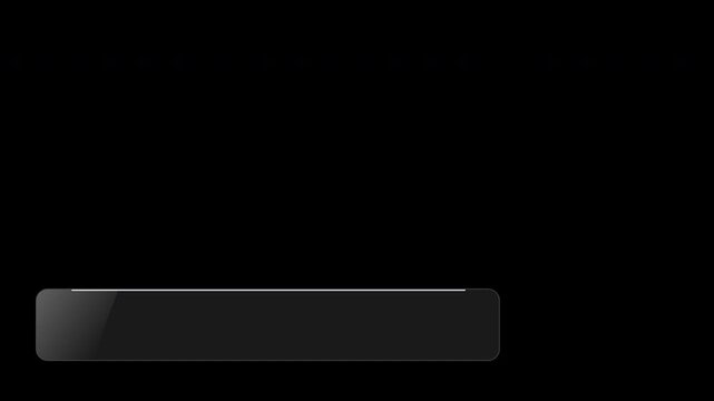 Minimalist Black Lower Third Overlay Animation for Professional Video Editing Projects