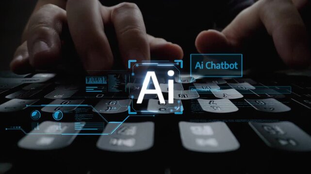 AI Virtual Assistant Artificial Intelligence Chatbot Controlled by Prompt Engineering for Explainable Generative AI information and LLM Deep Learning Technology for Smart Business Work Support. Muxer