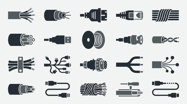 set of vector audio speakers