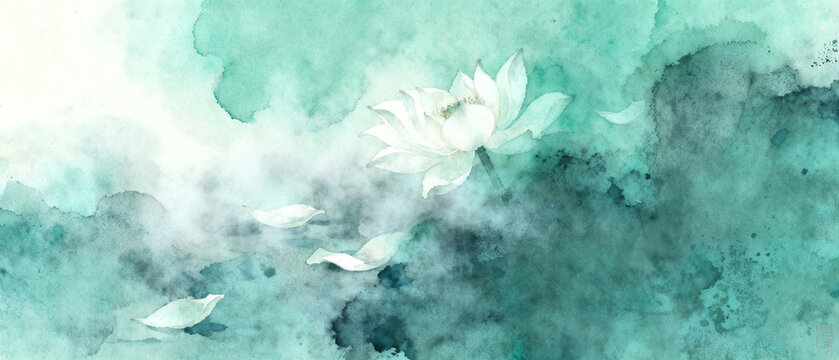 Whimsical Botanical Garden Watercolor Art