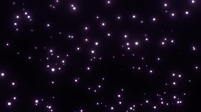 Glowing Purple Bokeh Particles Motion Loop Video