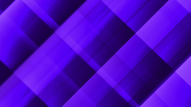 Abstract purple tech background with dynamic shifting diagonal bars geometric gradient layers and micro dot texture 4k video