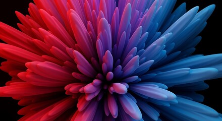 Obraz premium Vibrant colorful flower petals bloom.