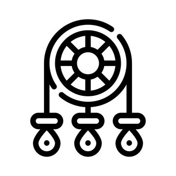 charkha line icon