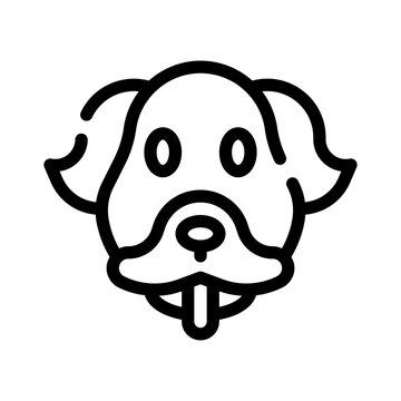 dogface line icon
