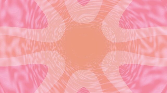 Elegant pastel mandala design with symmetrical kaleidoscope shapes and soft radial motion. Delicate textures and gentle geometric patterns create a calming decorative background.