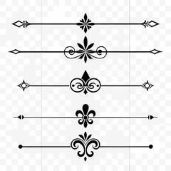 Elegant divider collection with ornate flourishes. © Mst. Akhi  Khatun