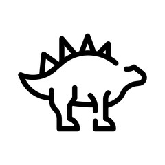 stegosaurus line icon © notivestudios