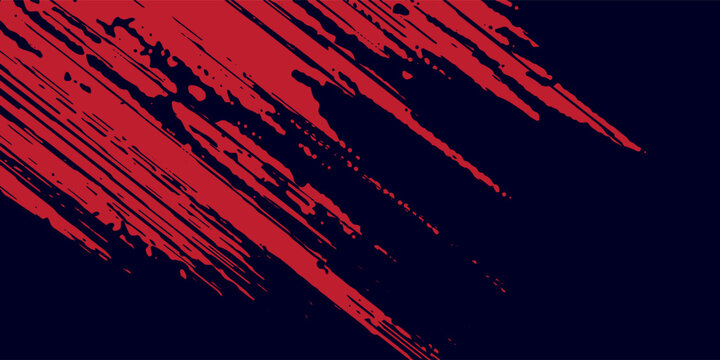 red vector layout with flat lines on backround blue. Decorative shining illustration with lines on abstract template.