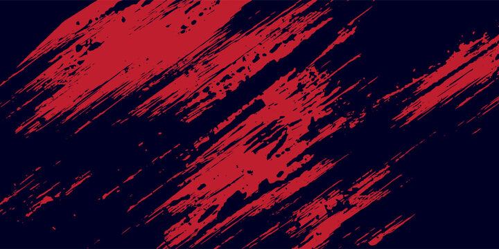 red vector layout with flat lines on backround blue. Decorative shining illustration with lines on abstract template.
