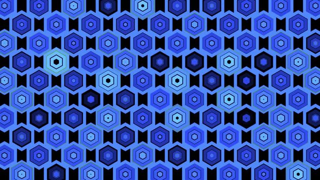 blue binary code background. abstract geometric cube background motion video