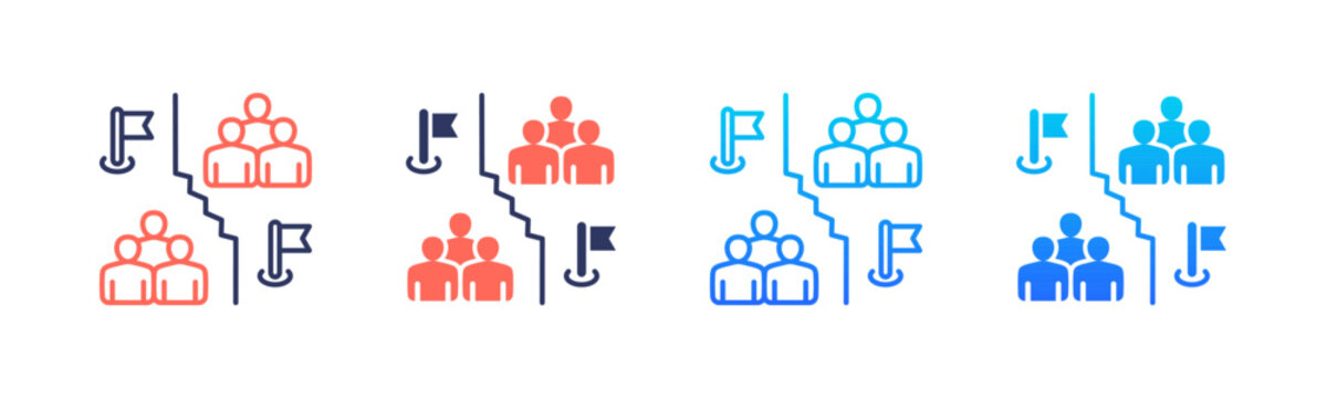 Political Division Icon Pack In Multiple Styles