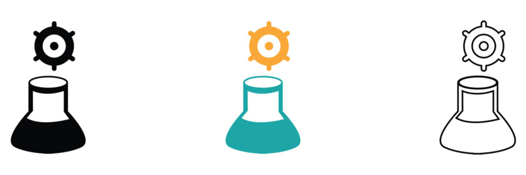 Stem Cell Research and Regenerative Medicine Icon for Biotechnology, Healthcare Innovation, Cell Therapy, and Medical Science. 