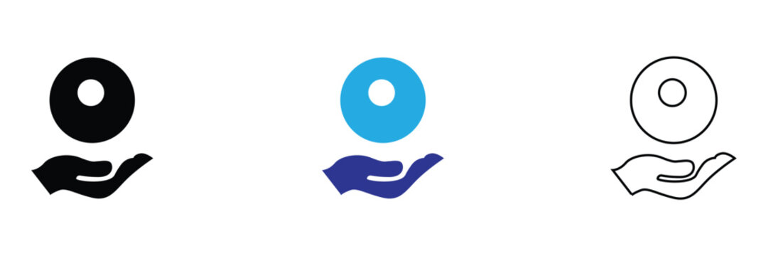 Stem Cell Research and Regenerative Medicine Icon for Biotechnology, Healthcare Innovation, Cell Therapy, and Medical Science. 
