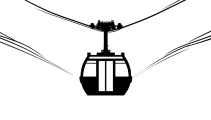 Cable Car Gondola Lift Transportation Vehicle. © SITI