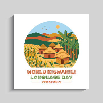 World Kiswahili Language Day social media Instagram post banner