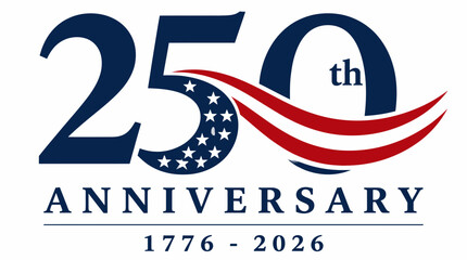 Fototapeta premium Celebration of 250th Anniversary with Logo Design 1.